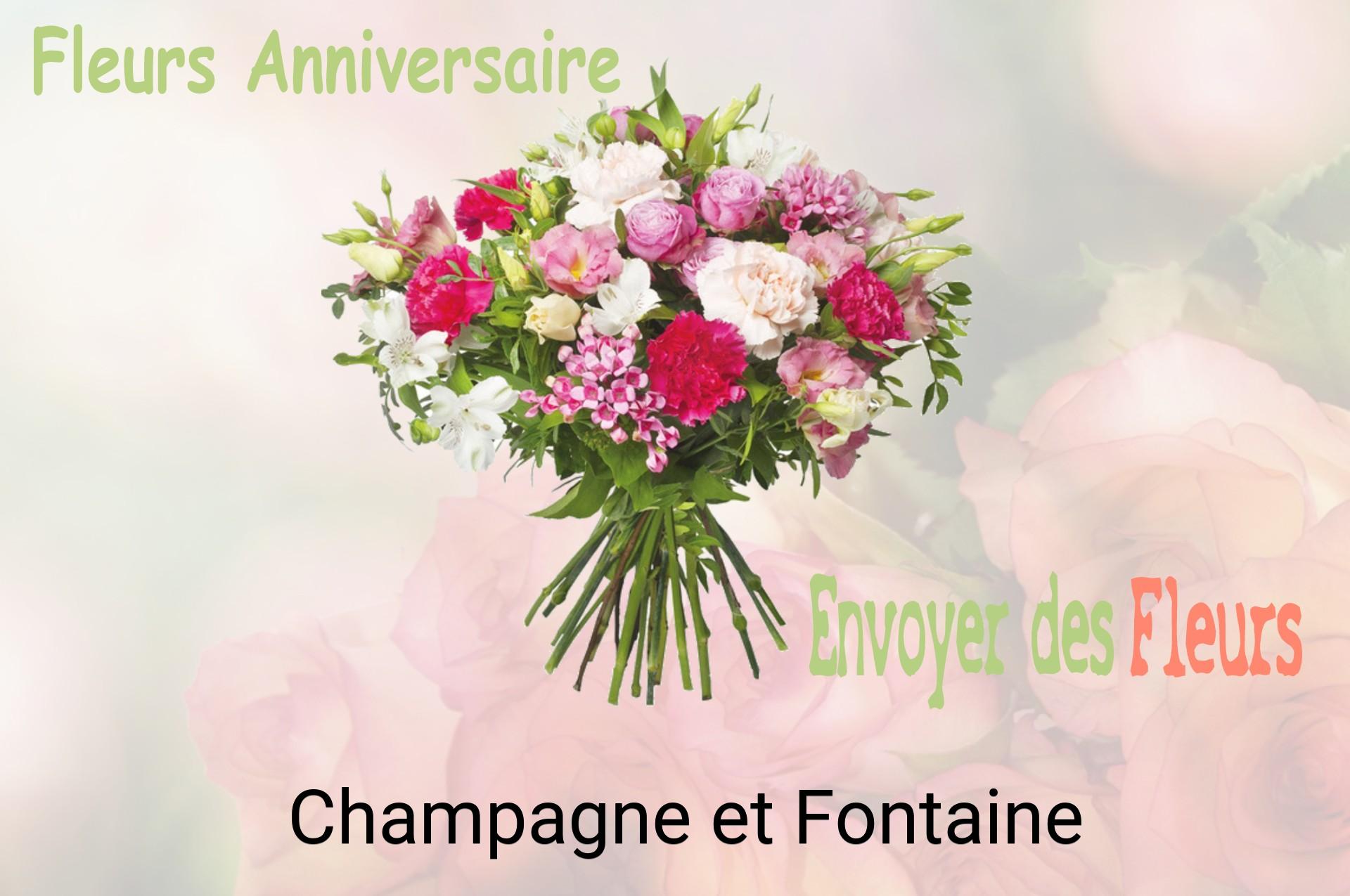 Bouquet de fleurs d’anniversaire livré à Champagne-et-Fontaine