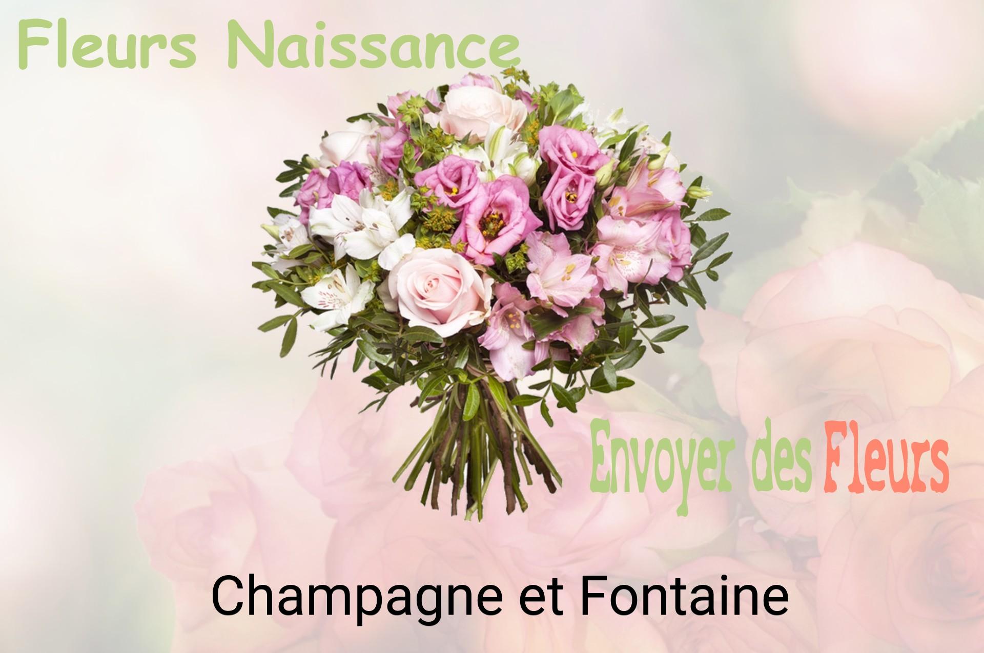 Bouquet de fleurs de naissance livré à Champagne-et-Fontaine